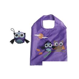 Storage Bags Owl Reusable Grocery Foldable Shop Large Capacity Tote Travel Recycle Organisation Handle Bag Eco-Friendly Drop Deliver Otuqg