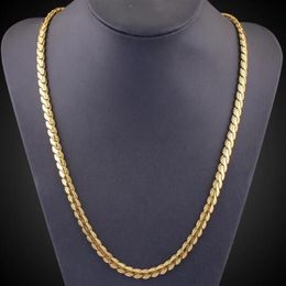 Europe United States foreign trade supply men 's necklace 18K gold - plated clavicle chain hip - hop jewelry241Z