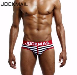 JOCKMAIL 4PCSLot Men Underwear briefs Cotton Striped Sexy calzoncillos hombre slips cuecas gay male panties gay Underwear4047897