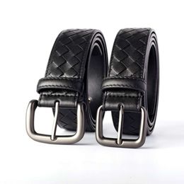 High-quality Men Belt Classic Mens Womens Business Casual braid cowhide needle buckle Belts Width 4.0cm/3.5cm Luxury designer belt