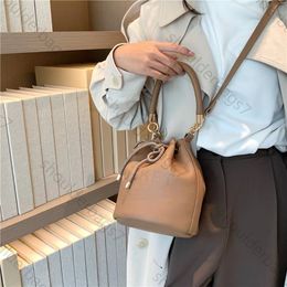 high quality luxury leather bucket bag womens designer bag mini drawstring shoulder crossbody bags for woman fashion wallet buckets handbags top handle purses