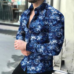 Men's Casual Shirts Show Off Your Muscles In Style Printed Fitness Shirt Long Sleeve Button Down Ideal For Parties And Dress Up