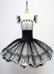 Dancewear For Kid Black Classical Fairy Dress Ballet Costumes Factory Wear Knee On Tutu Leotard5281047