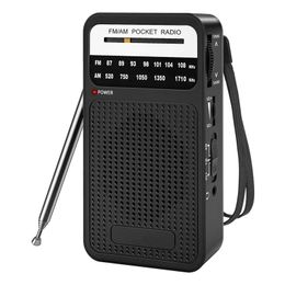 Connectors Am Fm Pocket Radio, Transistor Radio with Loudspeaker, Headphone Jack, Portable Radio for Indoor, Outdoor Use