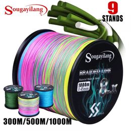 Lines Sougayilang 300m 500m 1000m 6 Colors Strong Pe Fishing Line 8+x Strands Braided Fishing Line Multifilament Durable Fishing Line