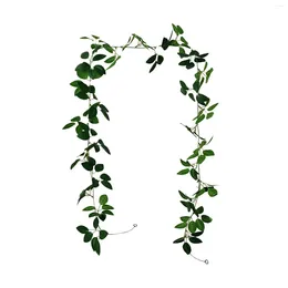 Decorative Flowers Artificial Leaf Rattan Ation Yard Garden Decor For Living Room Home Clearance
