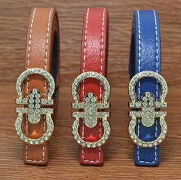 New Fashion Children Belts Baby Girls Princess Rhinestone Belt Boutique Children Leather Waist Belt for Kids3387797