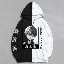 Funny Anime My Shoto Todoroki Hoodie Men Haruku Cartoon Kawaii Boku No Hero Academia Fashion Sweatshirt Moletom