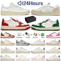 With Box Medalist casual shoes men womens Action Two-Tone Panda White Black Leather Suede Fuchsia Gold Green Red Yellow Low USA outdoor trainers Sneakers size 35-44