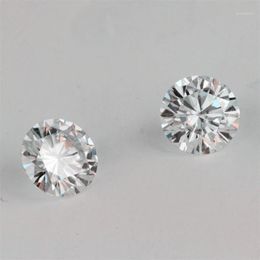 Offer The Certificate Test Positive IJ Color Round Brilliant Cut 1ct 6 5mm VVS Clarity Lab Grown Moissanite Diamond For Earring1272A