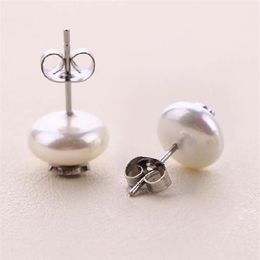 El oso pendien Two Style Fashion stainless steel Panda pearl stud earring for women No Fade Brand Jewelry Original Design278z