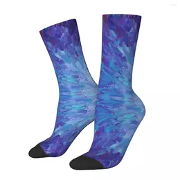 Men's Socks Interesting Compression Scales In Different Colors Abstract Acrylic Painting Novelty Neck Crazy Gift Printing