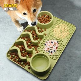 Epilators Cawayi Kennel Dog Cat Slow Food Bowl Pet Dog Feeding Bowl Silicone Dog Feeding Licking Mat Dog Healthy Slow Food Feeder Bowl Mat