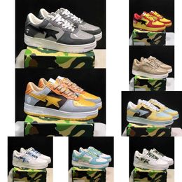 2023 Top Fashion Designer Casual Sk8 Sta Scarpe Uomo Donna Camo Nero Bianco Rosa Verde Abc Arancione M2 Camouflage Trainer Sport