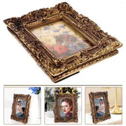 Frames Vintage Picture Frame Po Tabletop Wall Hanging European Style Gallery Display Decoration
