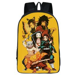 Demon Slayer backpack Kimetsu no yaiba daypack Popular school bag Cartoon packsack Print rucksack Picture schoolbag Photo day pack