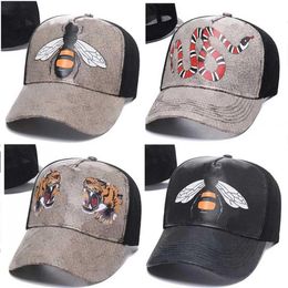 2021 Designer Mens Baseball Caps woman Brands Tiger Head Hats bee snake Embroidered bone Men Women casquette Sun Hat gorras Sports319u