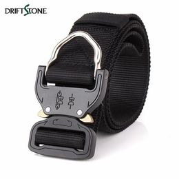 Tactical Nylon Belt Men SWAT Military Equipment Paintball Knock Off Army Mens Heavy Duty US Soldier Combat Belts 3 8cm3091