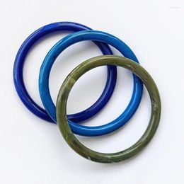Bangle 3 Colours Diameter 65mm Acrylic Bracelets For Women Girls Fashion Multi-color Resin Party Jewellery B14