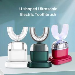 Shaped U Ultrasonic Brush Sonic Electric Toothbrush 360 Degrees Intelligent Clean 4 Modes Usb Charging Tooth Whitening ltrasonic sb