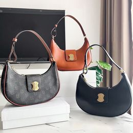 10a Designer Vintage black Cases ava tote Womens s handbag real Leather Clutch Cross Body Shoulder bags lady mens travel Underarm half moon fashion bag