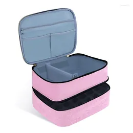 Nail Art Kits And Storage Polish Box Component Holds 30 Bottles 2-Layer Travel