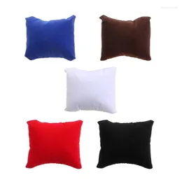 Jewelry Pouches 10 Pieces Watch Box Small Pillow Flannel PU Leather Bag Bracelet Display Silk Wool