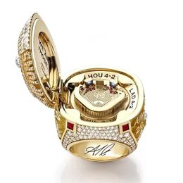 Top-grade AAA 6 Players Name Ring SOLER MAN ALBIES 2021 2022 World Series Baseball Braves Team Championship Ring With Wooden D238K