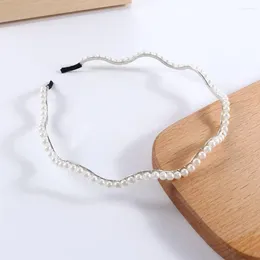 Hair Accessories Cute Lovely French Headwear Elegant Pearl Sweet Headband Band Head Hoop