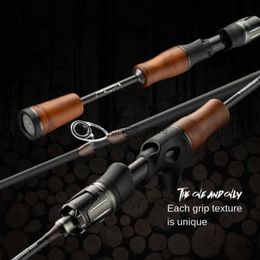 Boat Fishing Rods 1.39m 1.55m 1.68m 1.8m Spinning Baitcasting Fishing Rod UL Power With Natural Solid Wood Grip For Stream Lure Weight 1.5-8g PoleL231223