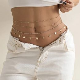 Belts Cross Border Accessories Sexy Overlay Metal Chain Body Heart Sequin Claw Rhinestone Multi-layer Waist