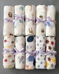 Top quality Infant muslin blanket INS baby swaddle wrap blanket towelling baby spring summer Swaddlin Cactus animal 115115cm 70 s4814146