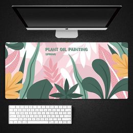 Rests Abstract Flower Boho Mouse Pad Extended Keyboard Cute Mousepad Desk Pad for Home Office Study Game Nonslip Rubber Mouse Pads