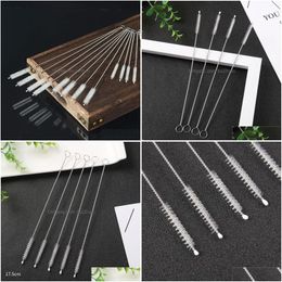 Cleaning Brushes 304 Stainless Steel Pipe Nylon St 17Cm 20Cm 24Cm Length Drinking Sts For Sippy Cup Bottle And Tube Drop Delivery Ho Dhi5T