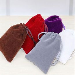 Velvet Gift Pouch 9x12cm3 5 x 4 75 inch pack of 50 Necklace Bracelets Bangle Jewellery Makeup Drawstring Bag320j