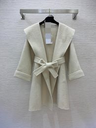 1217 XL 2024 Milan Runway Coat Spring Brand SAme Style Coat Lapel Neck High Quality Long Sleeve Womens clothes WeinishG23111196