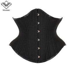 Lace Up Waist Trainer Control Cinchers Women Wide Girdle Back Support Steel Boned Underbust Corset Tops Slimming Reducing Belts H16928441