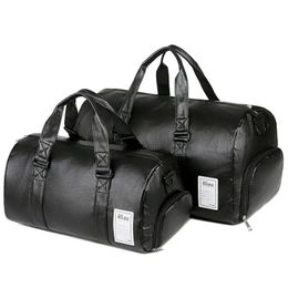 Outfit Gym Bag Leather Sports Bags Men for Shoes Training Fiess Yoga Travel Lage Shoulder Sac De Sport Bag