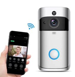Smart Doorbell Wireless Bell Ring Camera Video Door Phone Call Intercom System Apartment Eye Wifi5136296