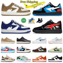 bapestas baped sta sk8 designer shoes womens free shipping dhgate.com casual shoe mens loafers shark black white pink royal olive road trainer platform skate sneaker