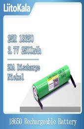 2PCS Rechargeable INR18650 25RM 20A 18650 2500mAh Battery Discharged LiIon 15A DIY Nickel5002898
