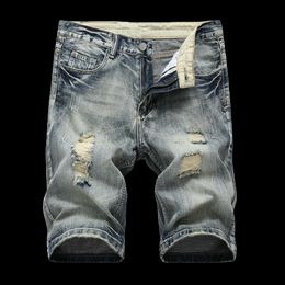 New Design Destroyed Jeans Distressed Men s Work Pants Ripped Short Distressed Short Pants Jeans Pants for Man5244506