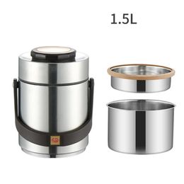 Stainless Lunch Box Vacuum Insulated 8-12 Hours 20 14CM Dinnerware Sets2898