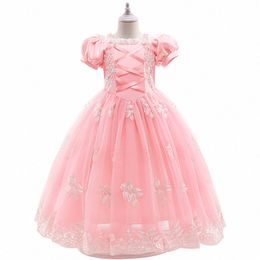 kids Designer Girl's Dresses dress cosplay summer clothes Toddlers Clothing BABY childrens girls purple pink summer Dress j6OY#