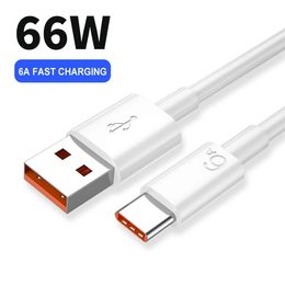 1m 3ft Fast Charging Charge Cable 6A Super Fast Charging 66W Data Cable Type-C Port Phone Cable Fast USB Charging Data Cord