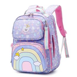 Bags Sweet Princess Girls Primary School Bag for Kids Orthopaedic Waterproof Backpacks Large Capacity Space Bag Children's Schoolbag