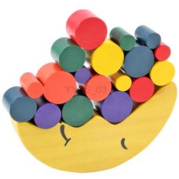 Baby Toy Kids Wooden Toys Moon Balancing Game Kids Educational Toys For Children Wooden Building Blocks Baby Children Balance Wooden Toyszln231223