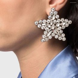 Stud Earrings Arrival Fashion Shiny Rhinestone Star For Women Jewellery Gorgeous Lady's Daily Collection Accessories