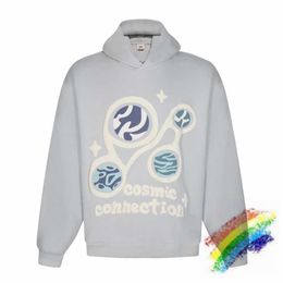 mens hoodieBROKEN PLANET Cosmic Connection Hoodie Men's High Quality Puff Print Puller Super Big Hoodie