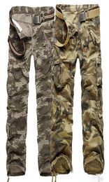 Men Cargo CAMO COMBAT pants mens overalls camouflage trousers high quality straight clothing size 28408101610